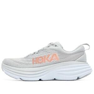 HOKA Women's Bondi 8 Running Shoes Size 6B In Harbor Mist/Lunar Rock